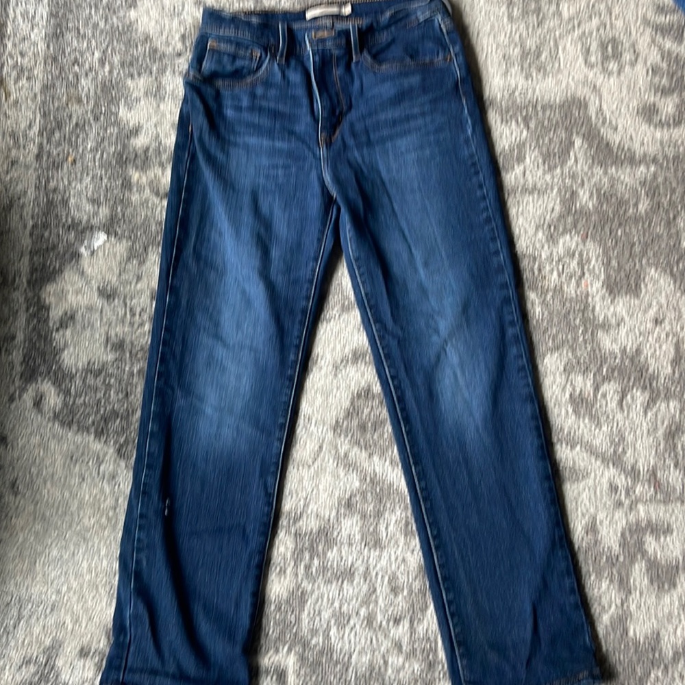 Levi’s, high rise straight crop, size 28